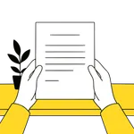 Illustration of a person holding a formal legal letter for correspondence and rights protection in Cambodia.